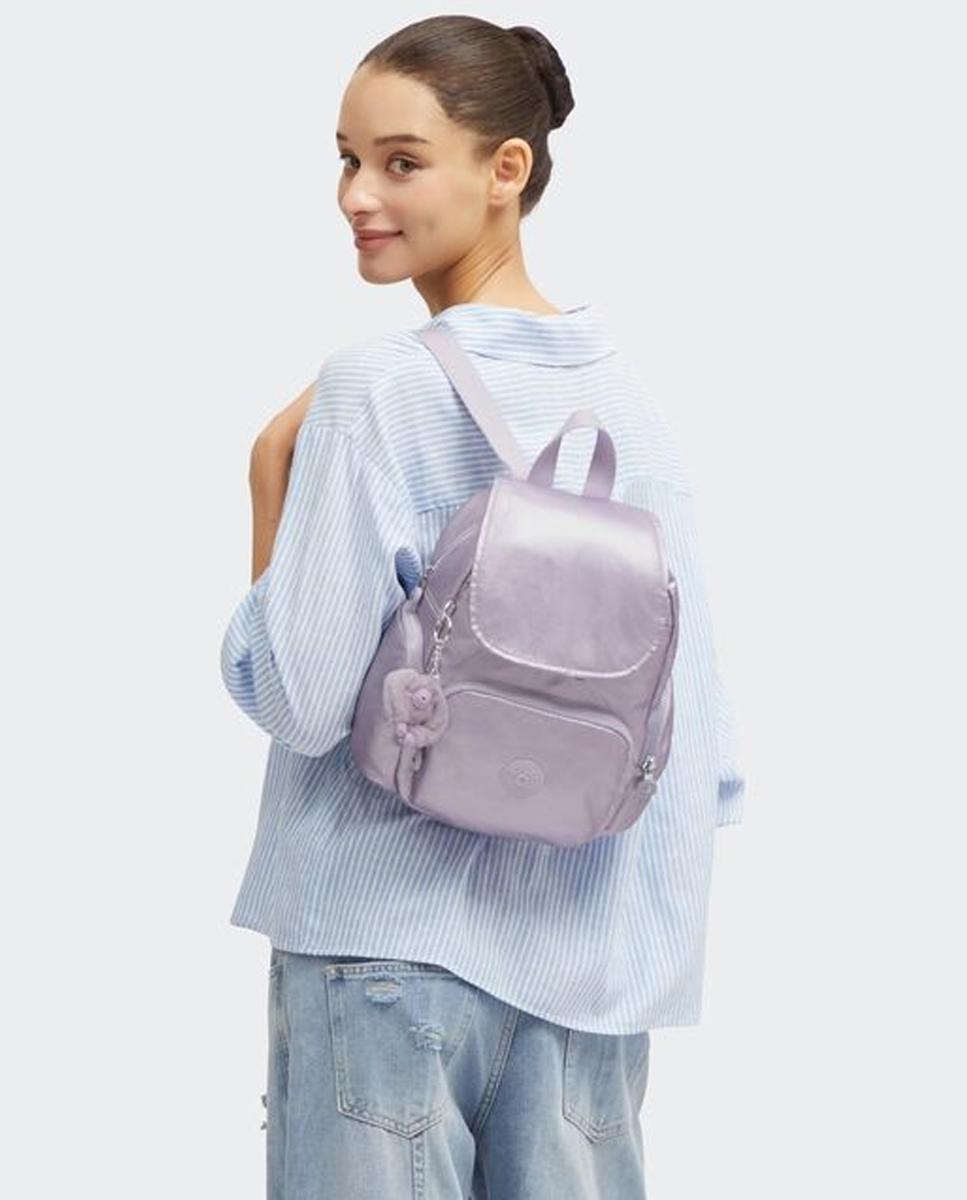 Mini-Mochila com Correias Ajustáveis Lilás-7