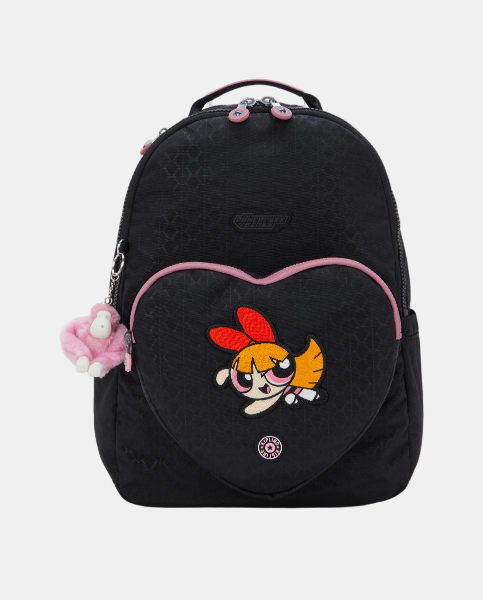 Mochila Grande com Compartimento Acolchoado para Portátil Preto-1
