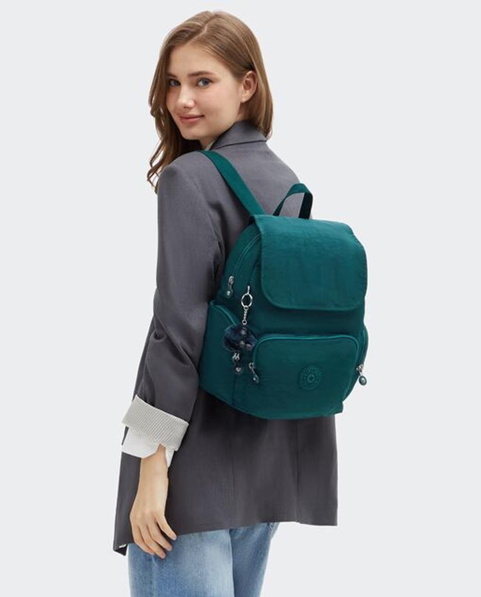 Mochila Pequena com Correias Ajustáveis Verde-7