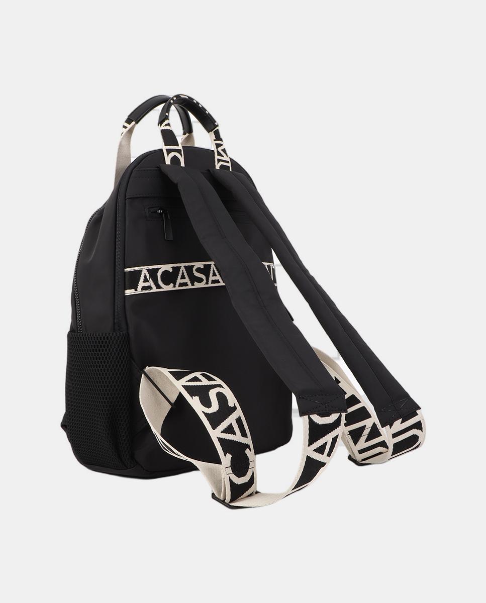 Mochila de nylon Preto-9