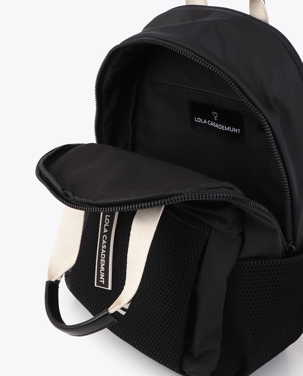 Mochila de nylon Preto-10