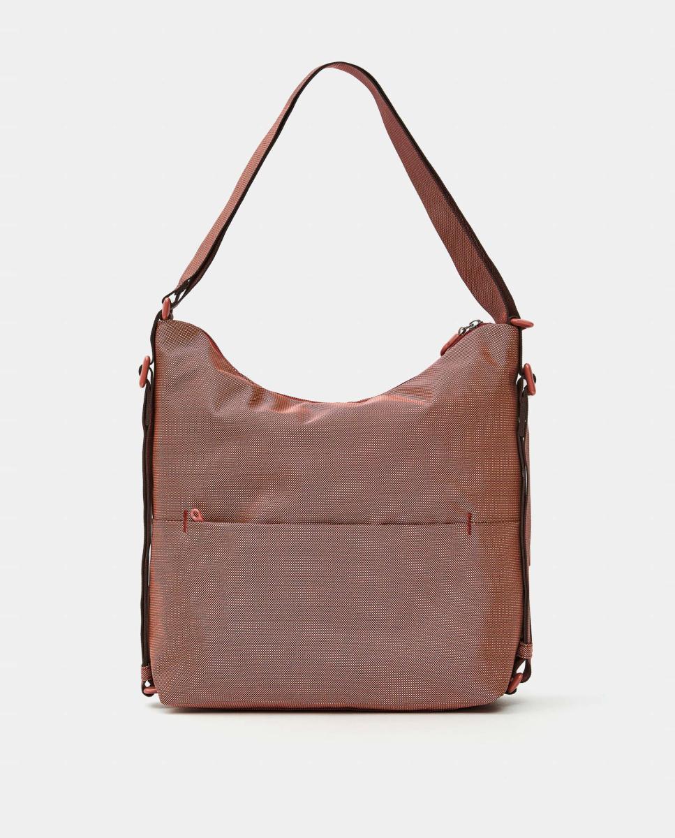 Mala Conversível em Mochila - Cinzento Vermelho-3