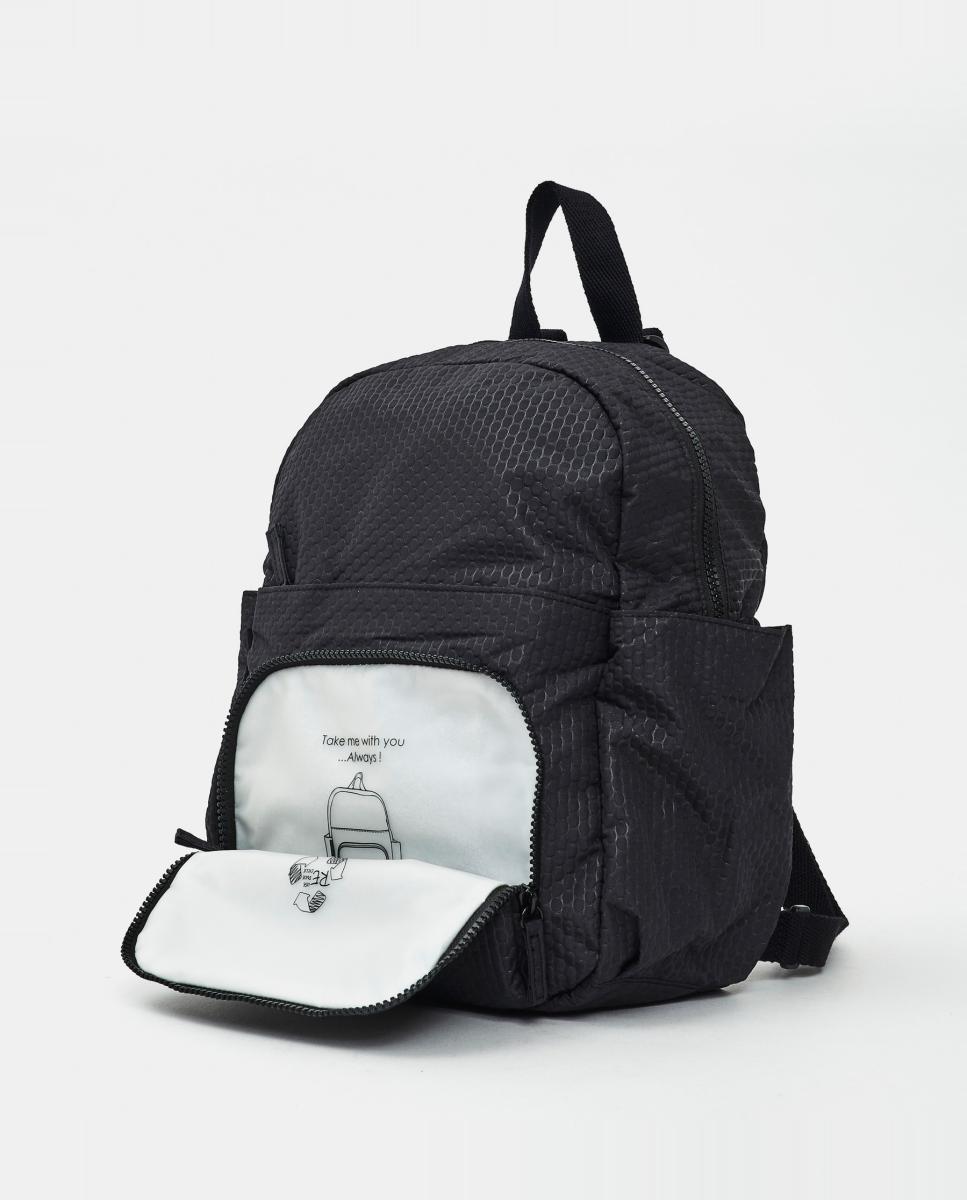 Mochila - Branco Preto-5