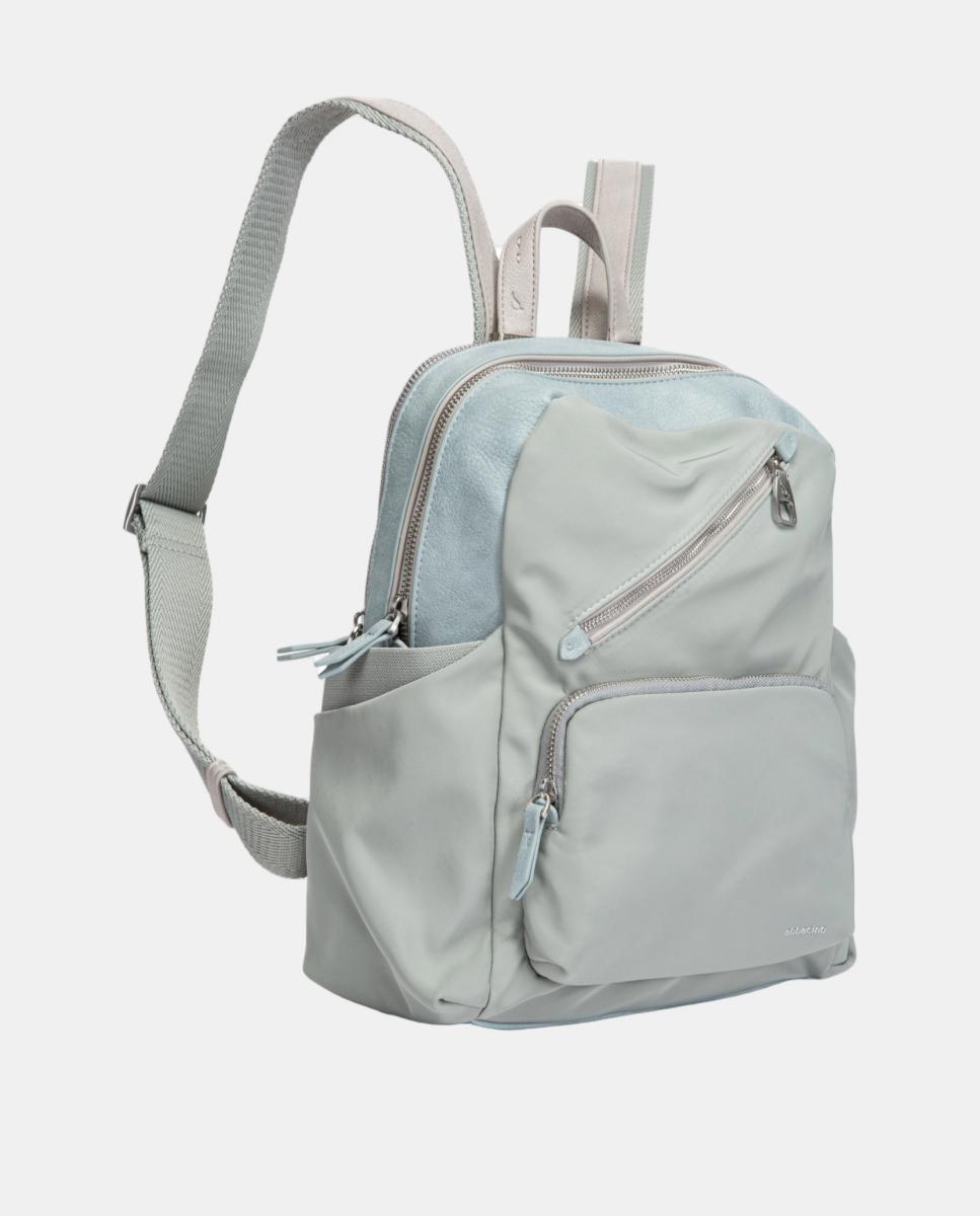 Mochila em Tecido Multibolsos Azul-2