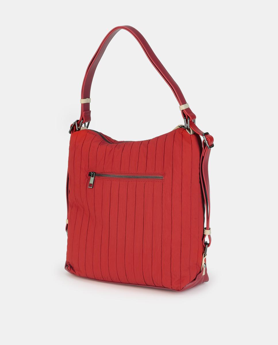 Mala-Mochila com Fecho de Correr Vermelho-2