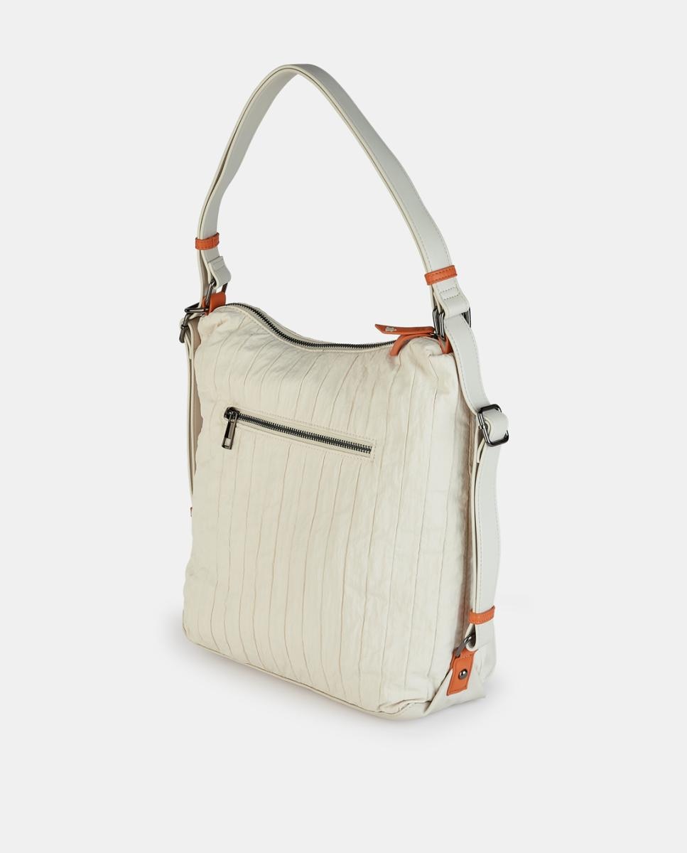 Mala-Mochila com Fecho de Correr Branco-2