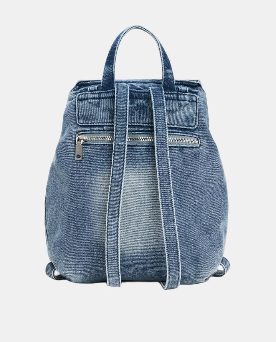 Mochila Pequena de Ganga com Contas Azul-claro-6