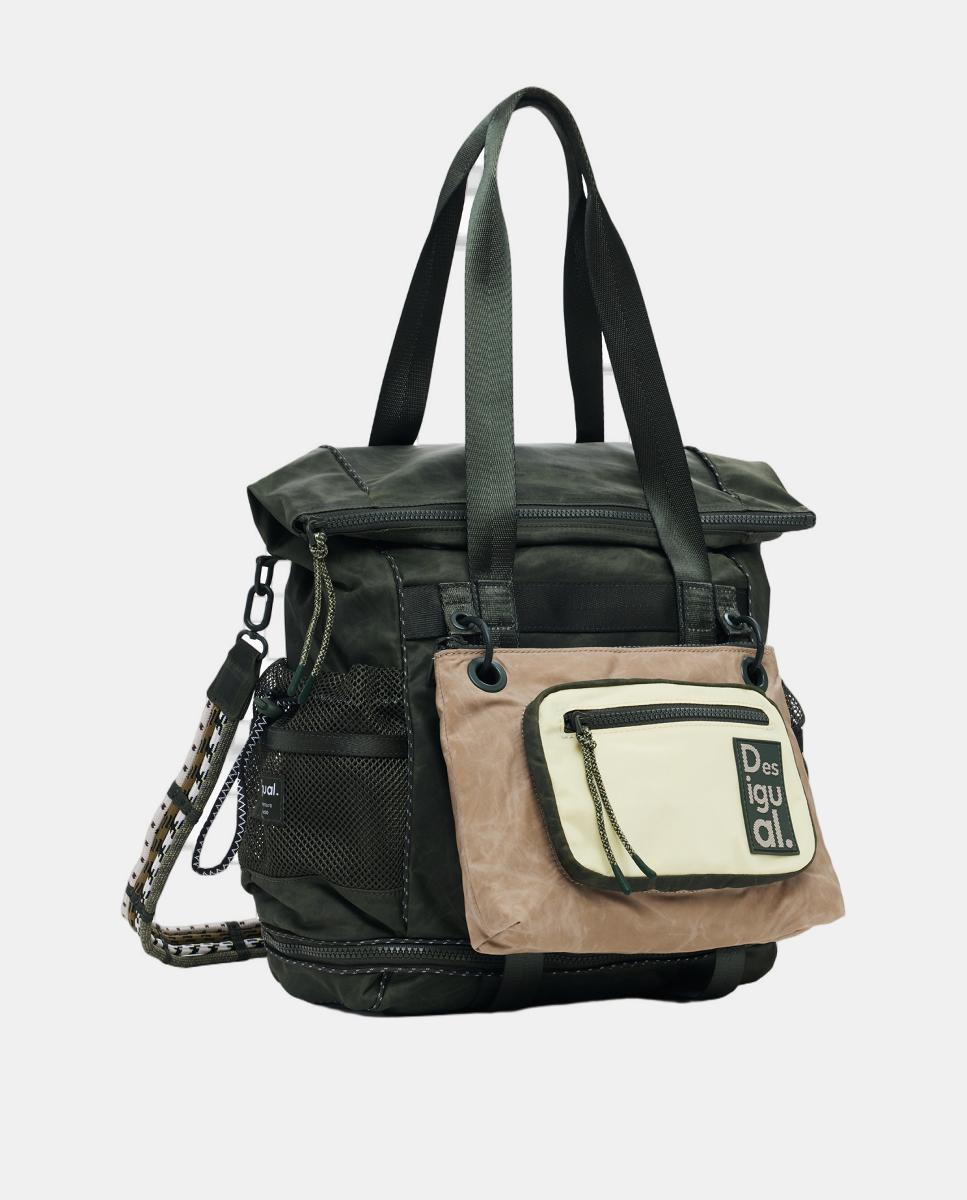 Mochila Grande Voyager Multiposições Caqui-2
