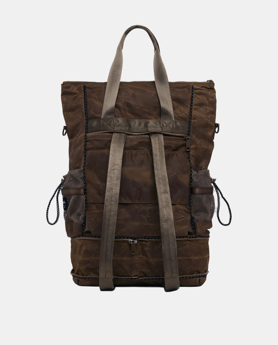 Mochila Grande Voyager Multiposições Castanho-3