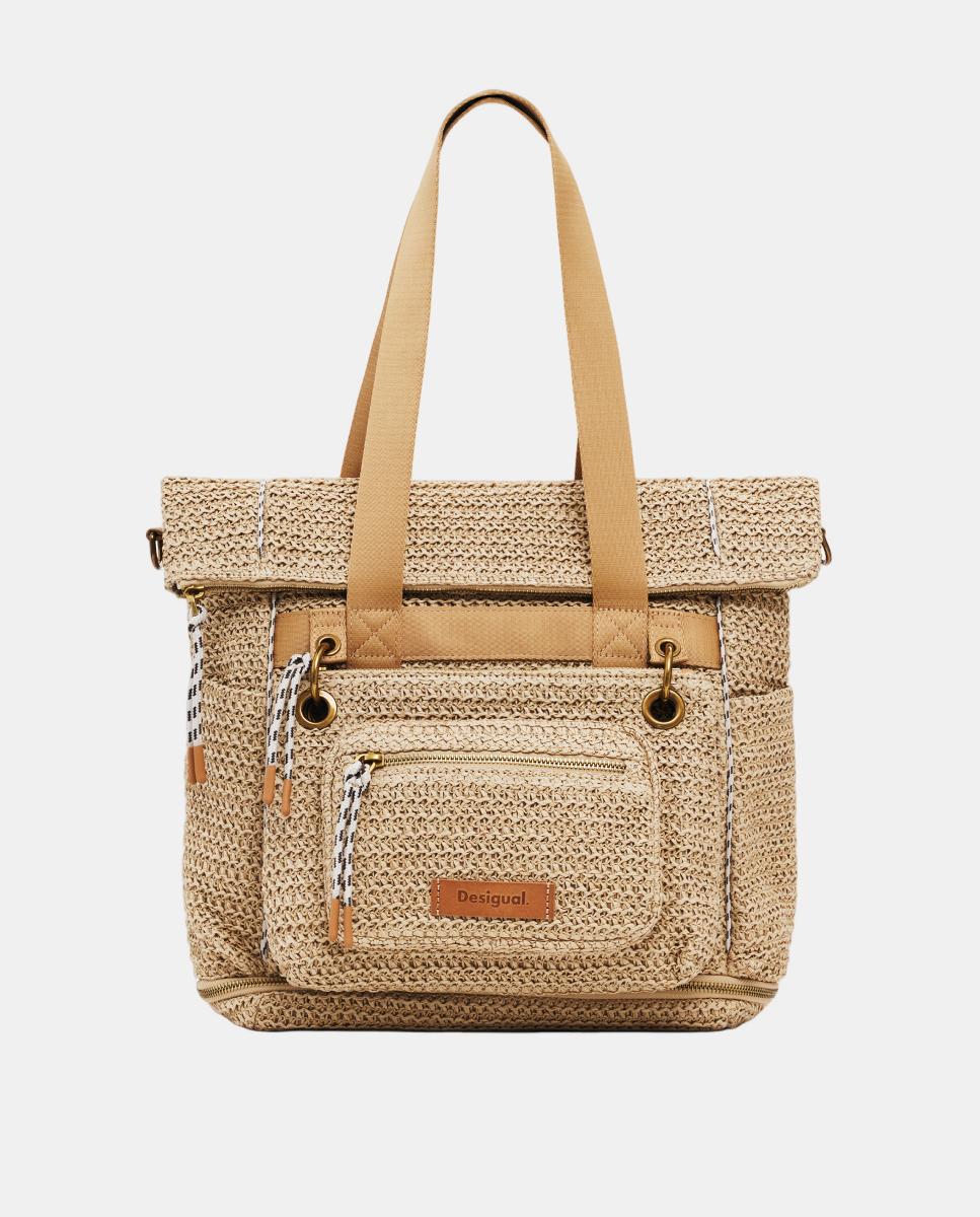 Imagem 0 de Mochila Multiposições Grande de Ráfia