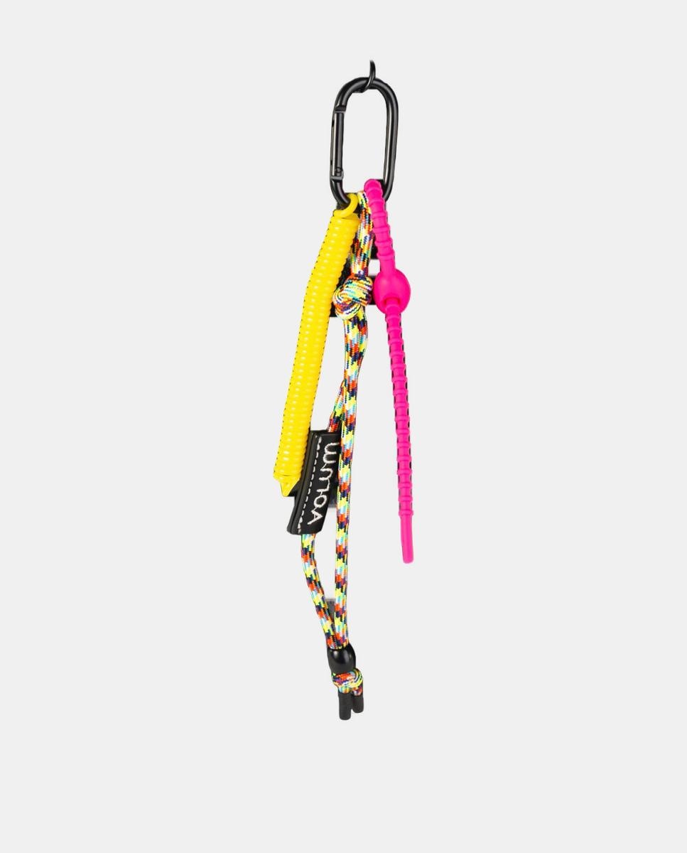 Mochila de Tamanho Médio em Nylon Crinkle com Fecho de Correr e Alça Entrelaçada Decorativa Preto-3