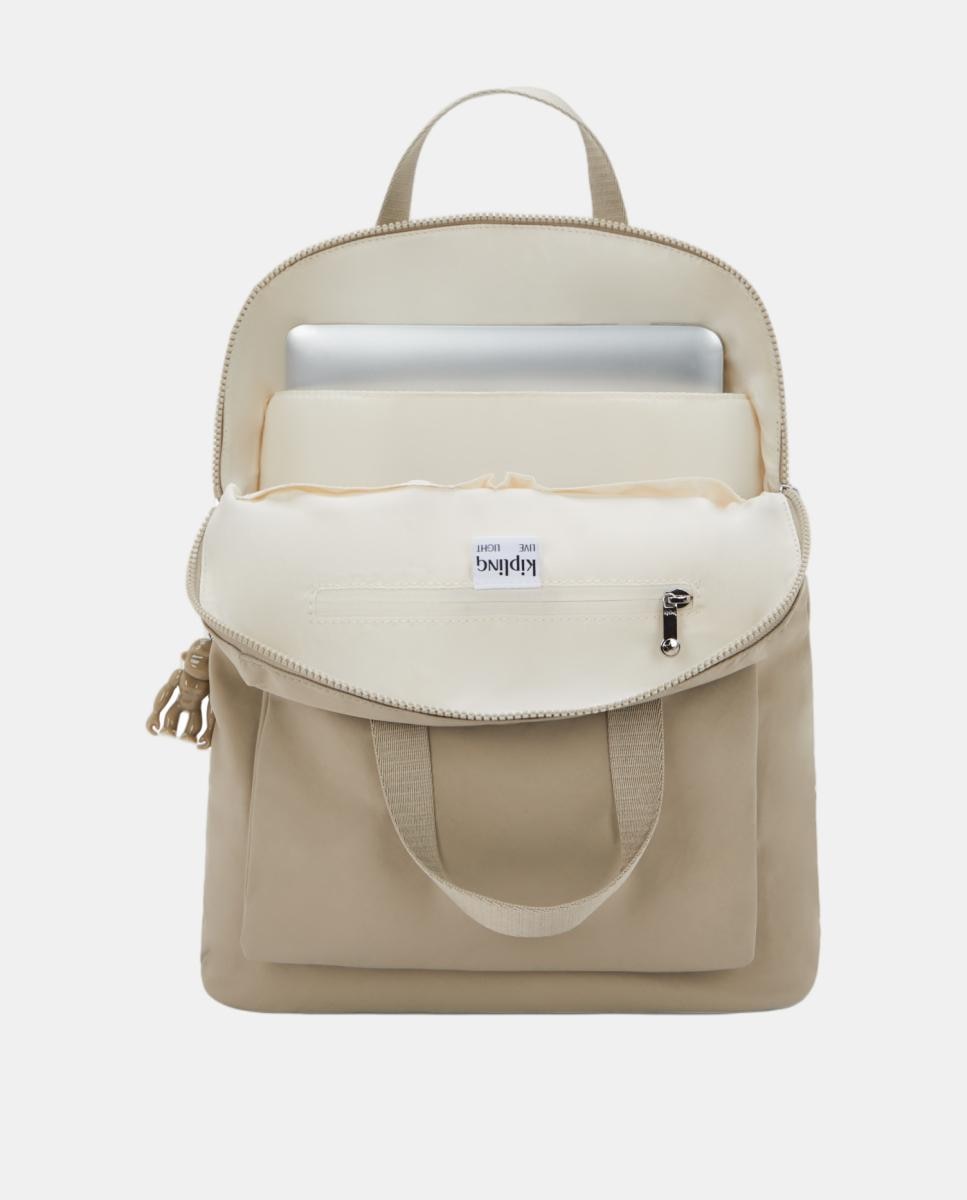 Mochila com Compartimento para Portátil, Modelo Kazuki Bege-3