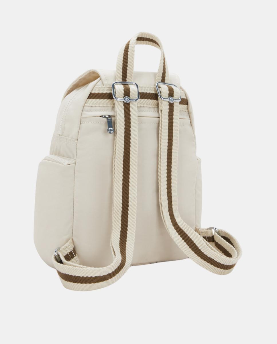 Mini-Mochila com Correias Ajustáveis Bege-2
