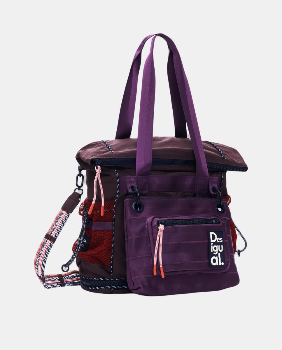 Mochila Grande Multiposições Vermelho/Grená-3