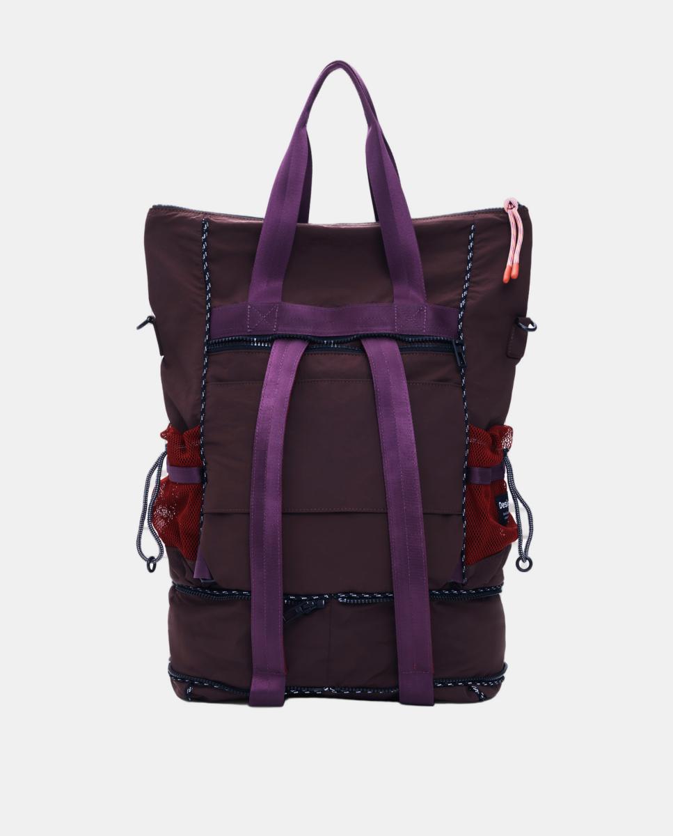 Mochila Grande Multiposições Vermelho/Grená-5