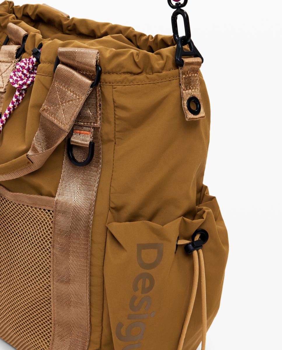 Mochila Grande Multiposições Castanho caramelo-2
