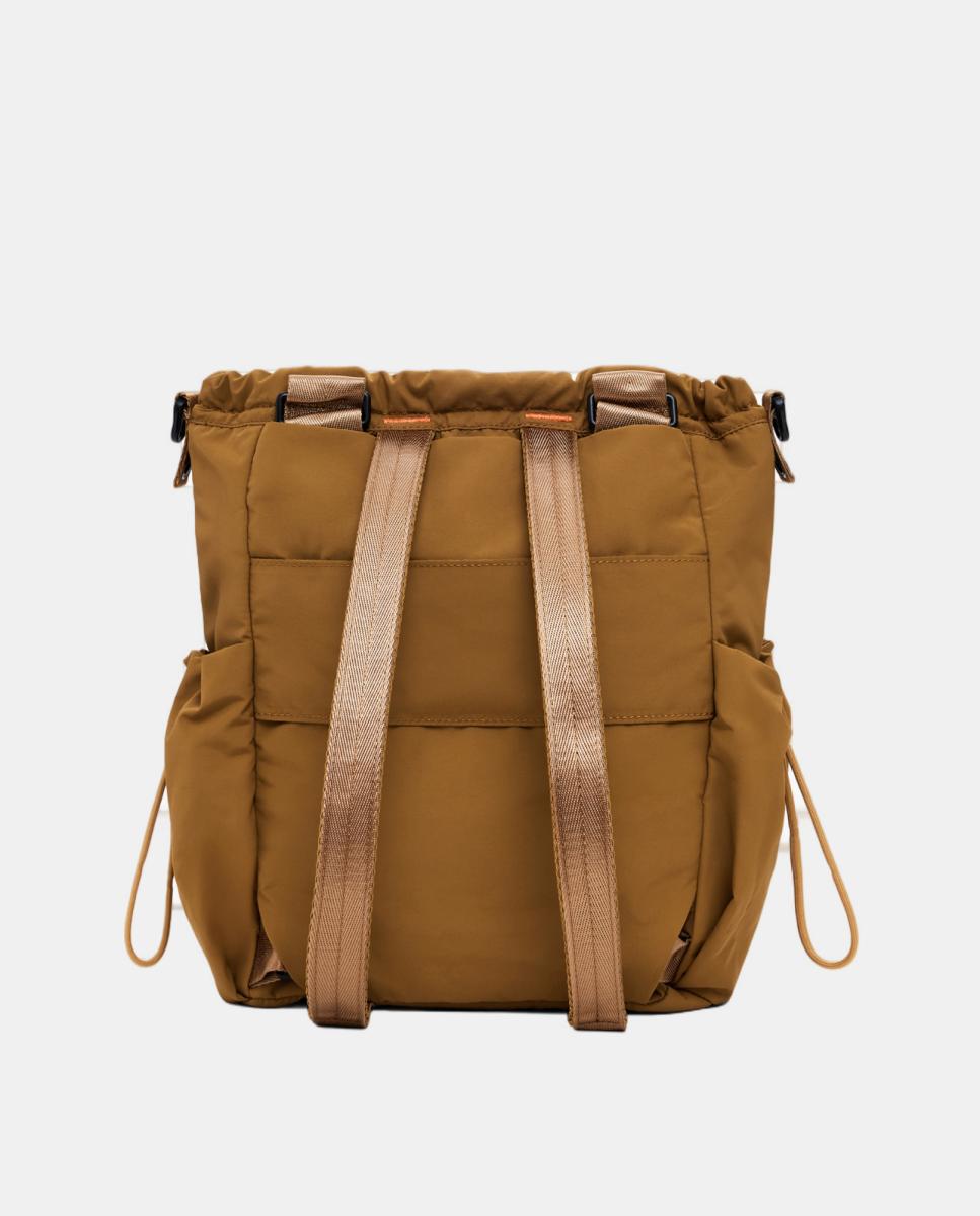 Mochila Grande Multiposições Castanho caramelo-5