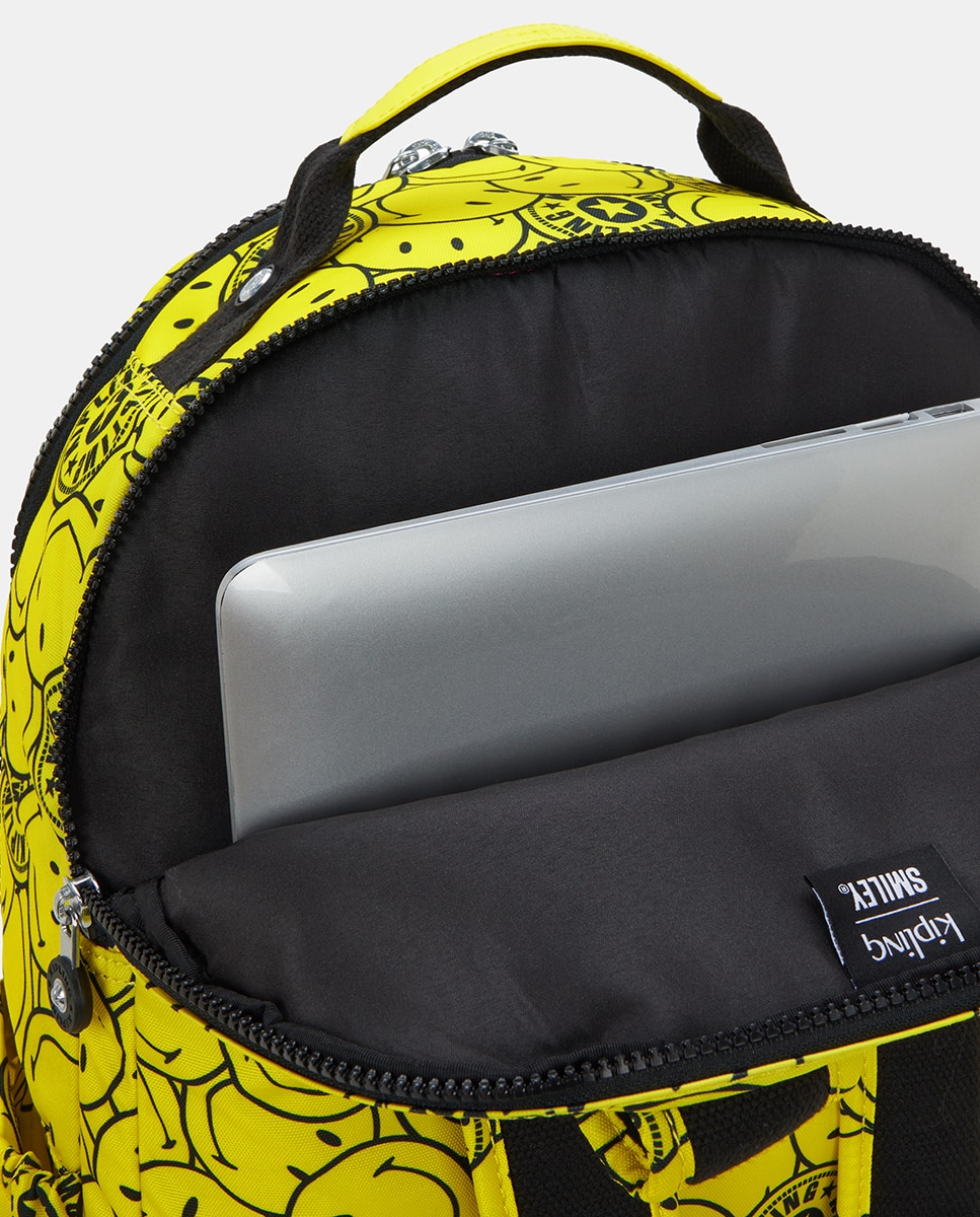 Mochila Grande com Compartimento para Portátil, Modelo Seoul Lap Amarelo-5