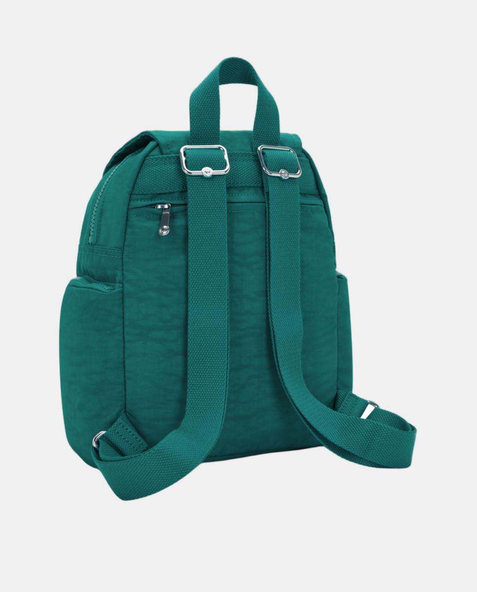 Mochila Pequena com Correias Ajustáveis, Modelo City Zip Mini Verde-2