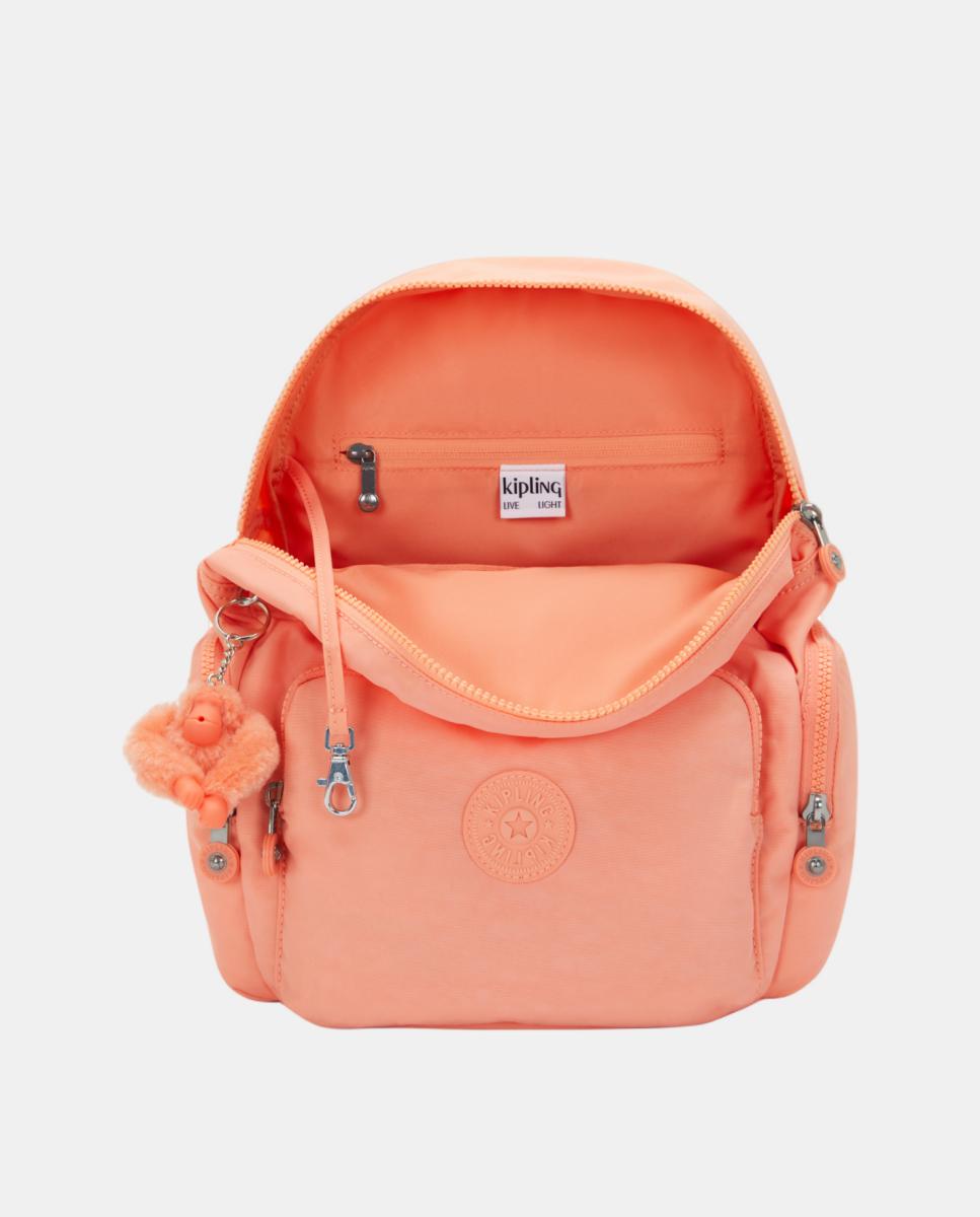 Mochila Média com Correias Ajustáveis, Modelo City Zip S Laranja-3