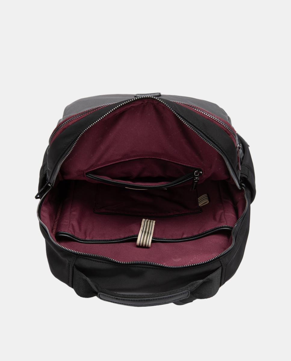 Mochila em Materiais Reciclados Cinzento-5