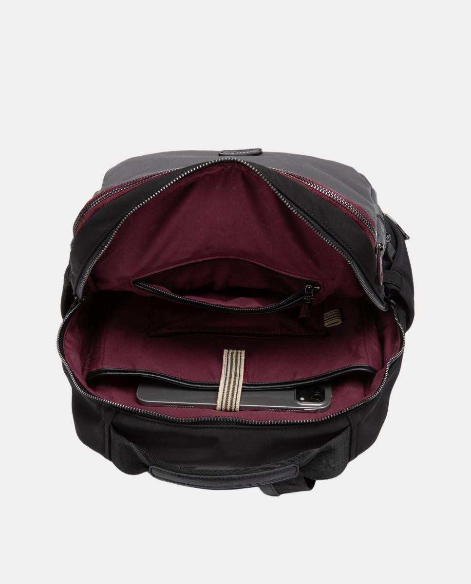 Mochila em Materiais Reciclados Cinzento-6