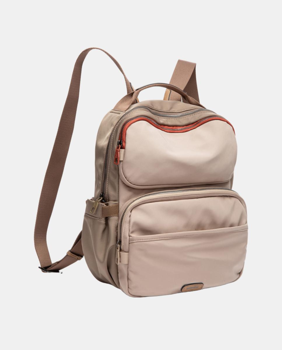 Mochila em Materiais Reciclados Bege-2