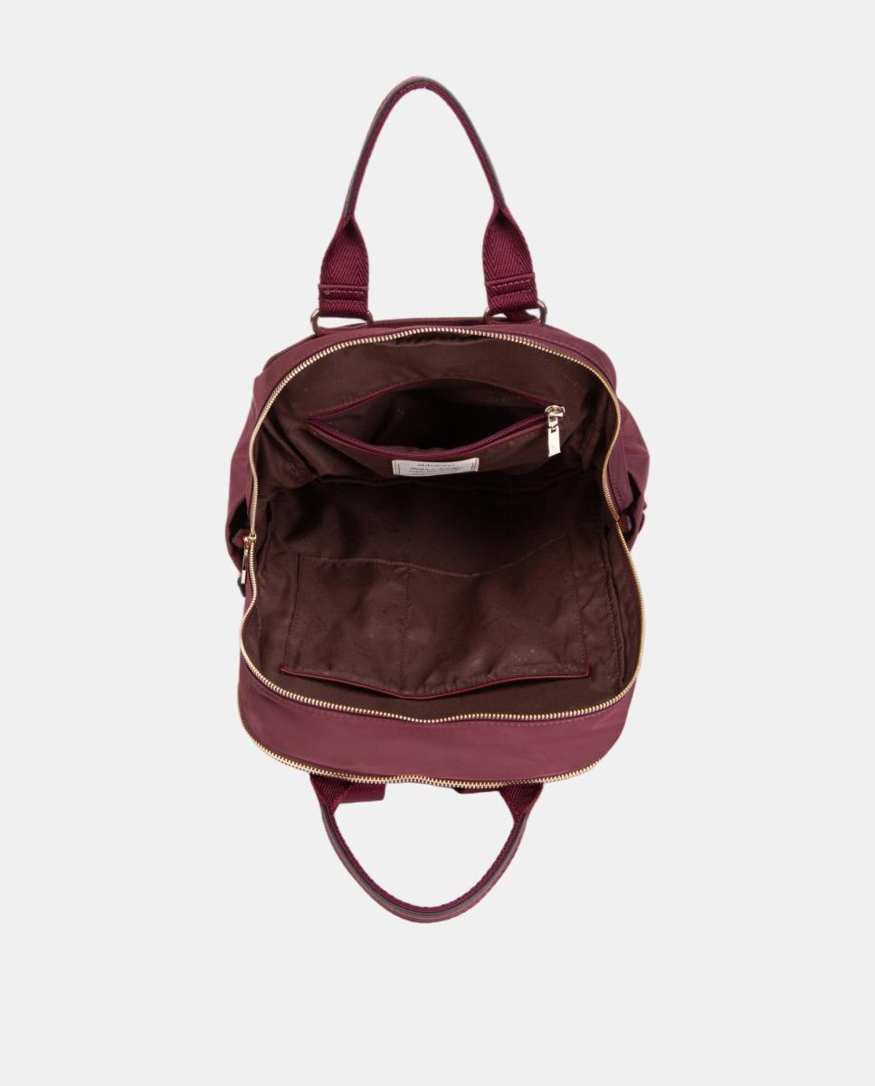 Mochila em Materiais Reciclados Vermelho/Grená-4