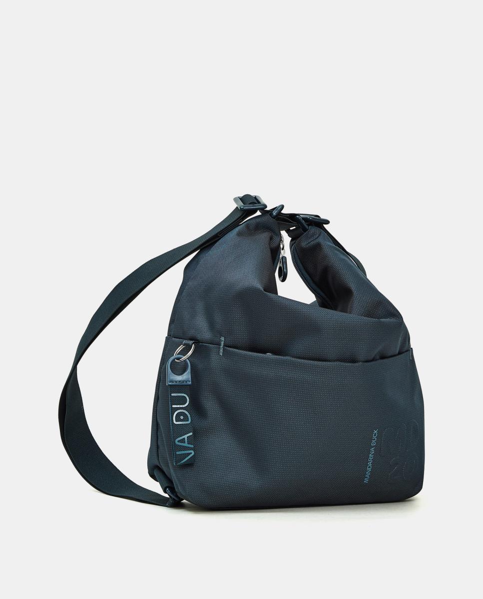 Bolso en tejido convertible mochila - Mandarina Duck - Verde oscuro Verde oscuro-4