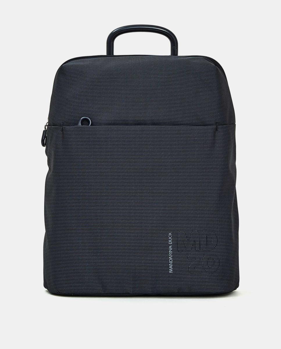 Mochila en tejido con cremallera - Mandarina Duck - Azul marino Azul marino-1