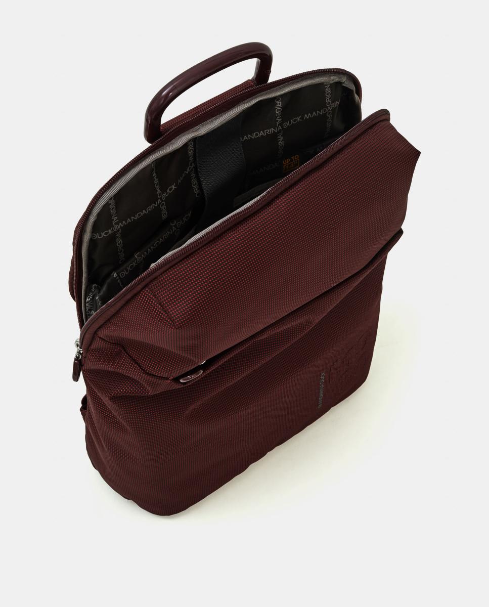 Mochila en tejido con cremallera - Mandarina Duck - Granate Granate-4