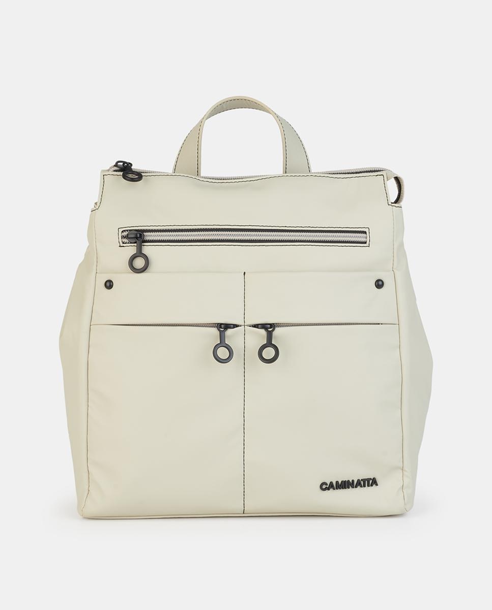 Mochila con cremallera - Caminatta - Beige Beige-1