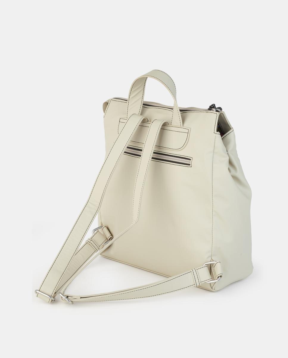 Mochila con cremallera - Caminatta - Beige Beige-2