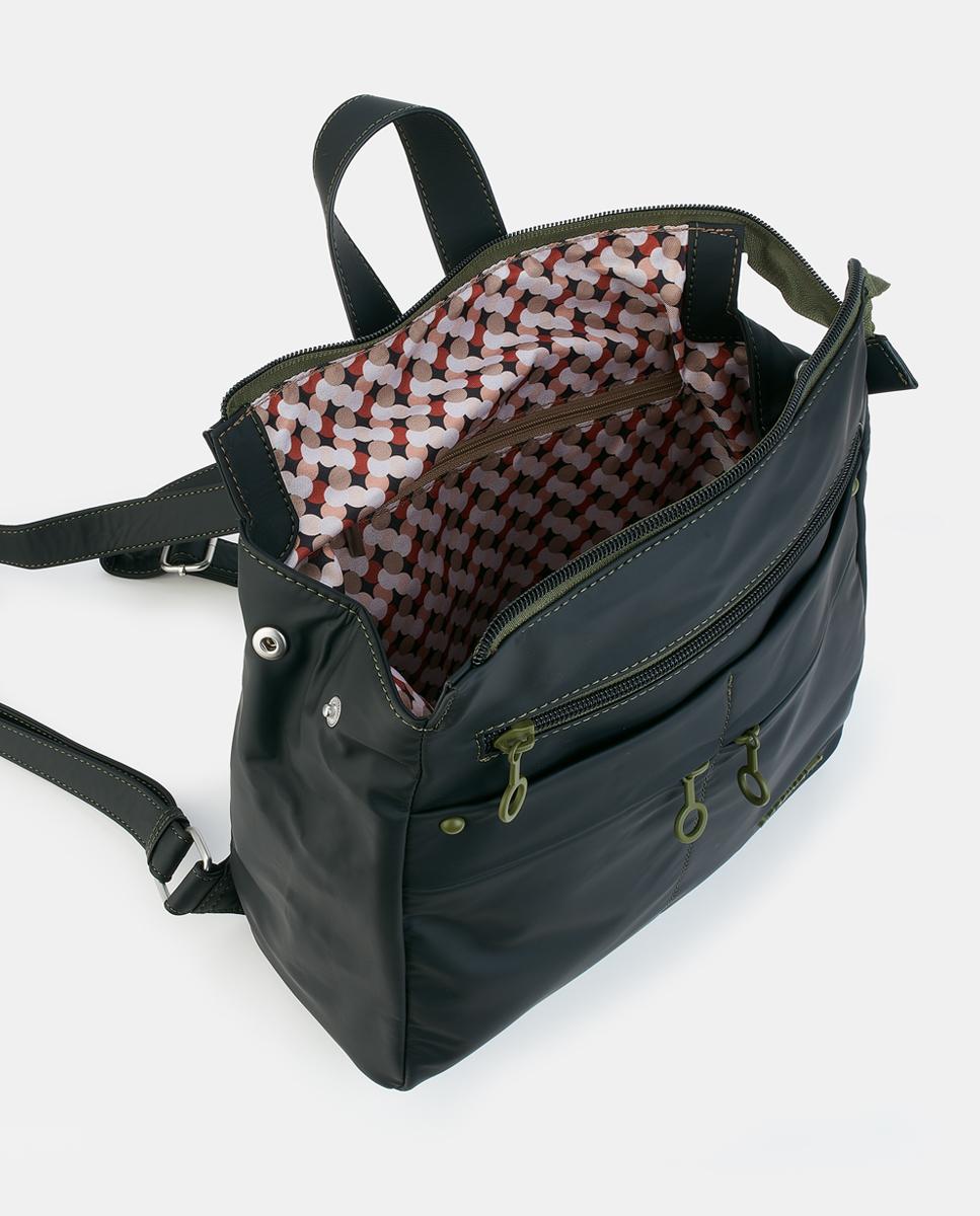 Mochila com Fecho de Correr Preto-3