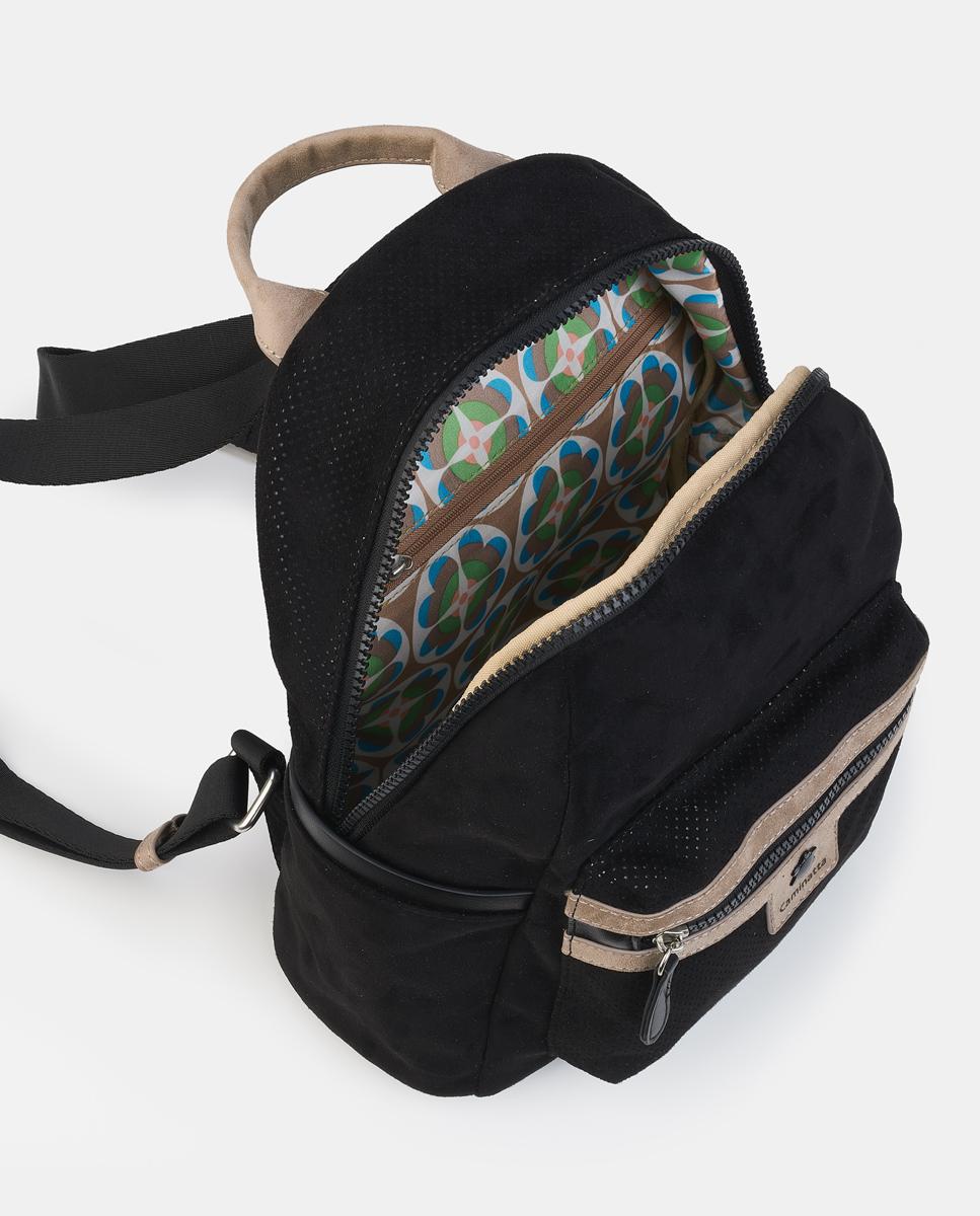 Mochila com Fecho de Correr Preto-3