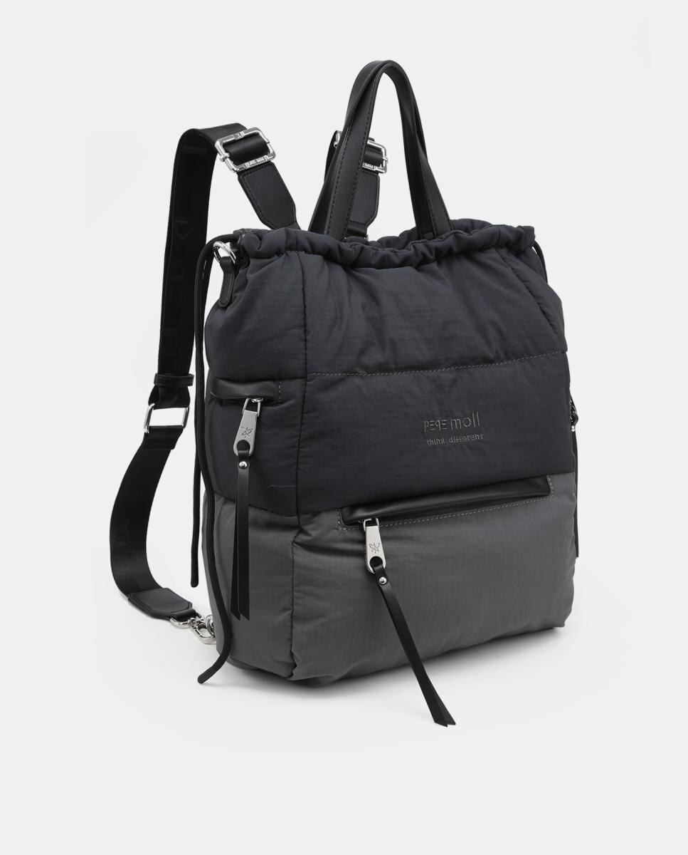 Mochila de nylon Cinzento-2