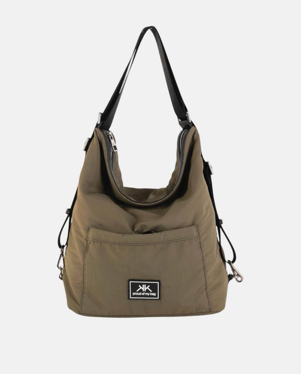 Imagem 0 de Mala Hobo de Nylon Ligeiro Conversível em Mochila