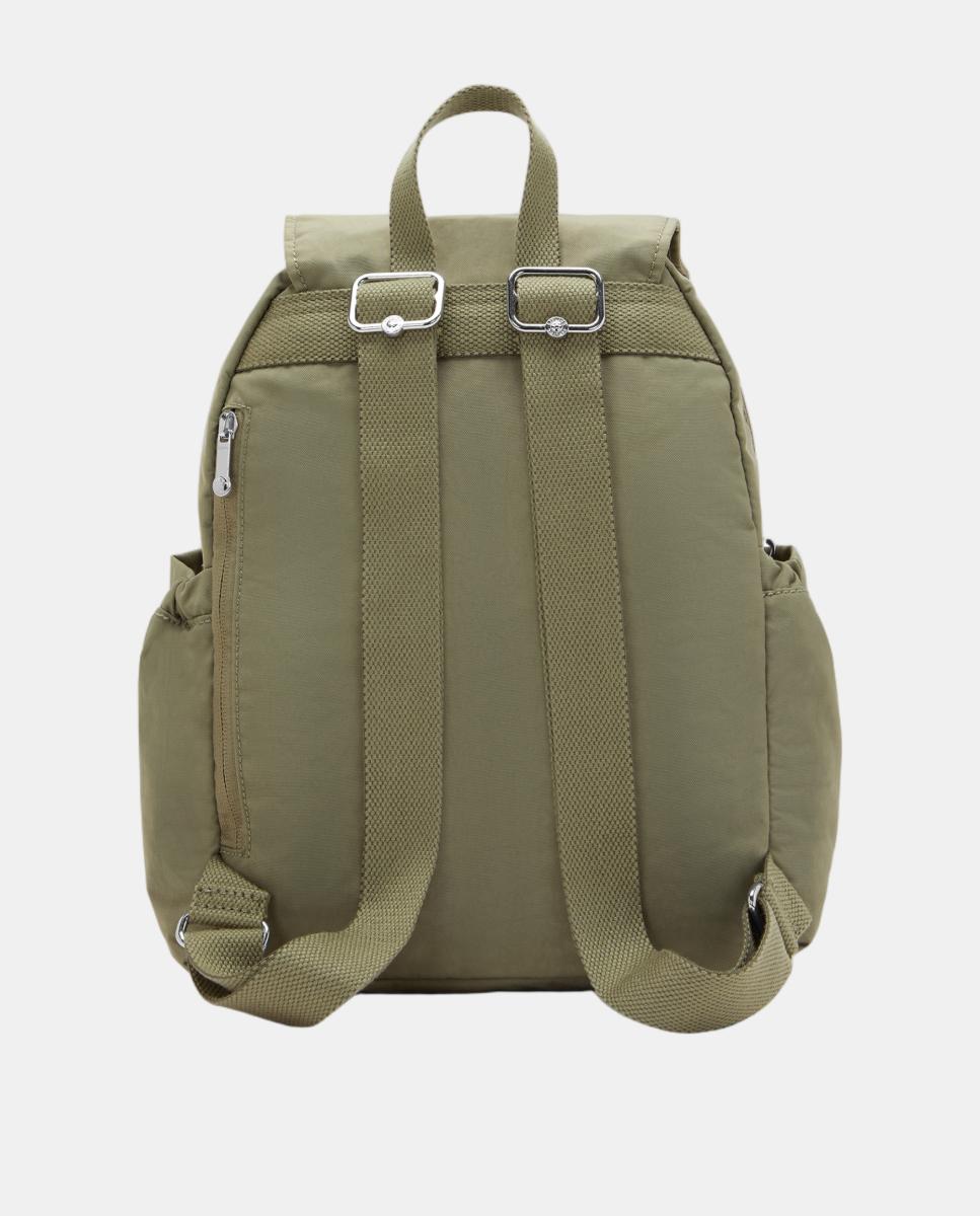 Mochila Pequena com Aba Protetora Verde-escuro-2