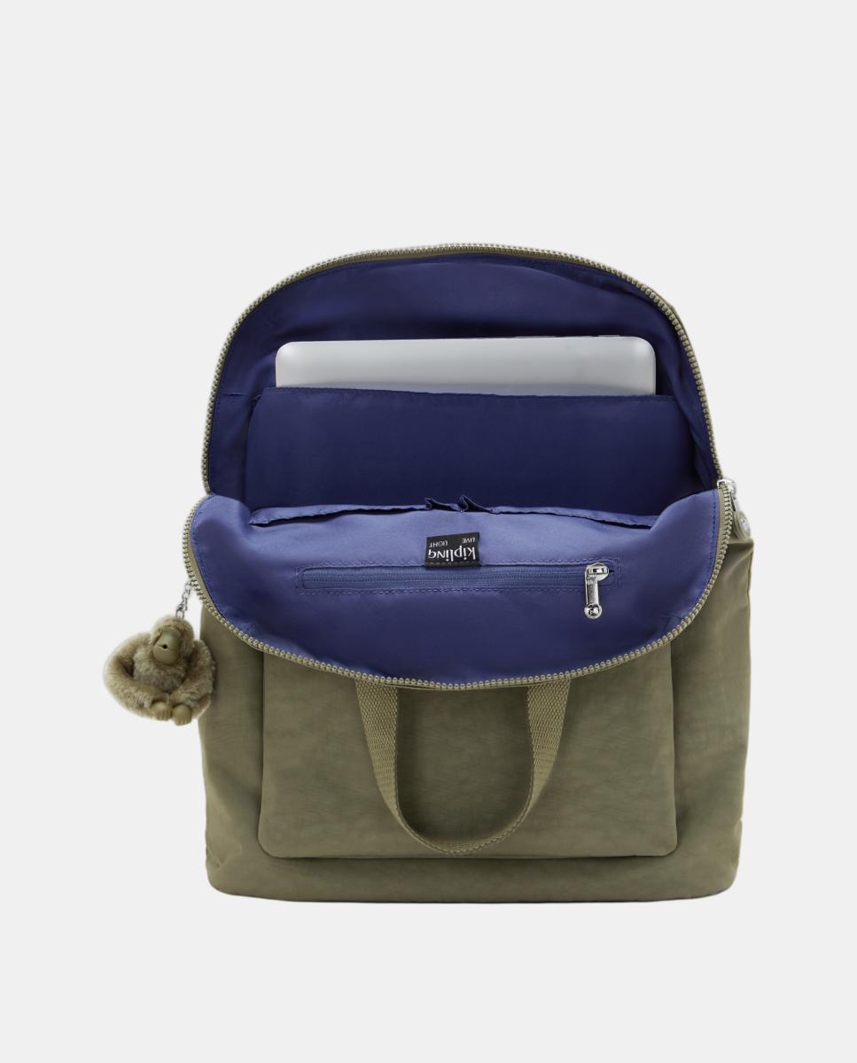 Mala de 2 em 1 - Mala de Ombro e Mochila Verde-escuro-3