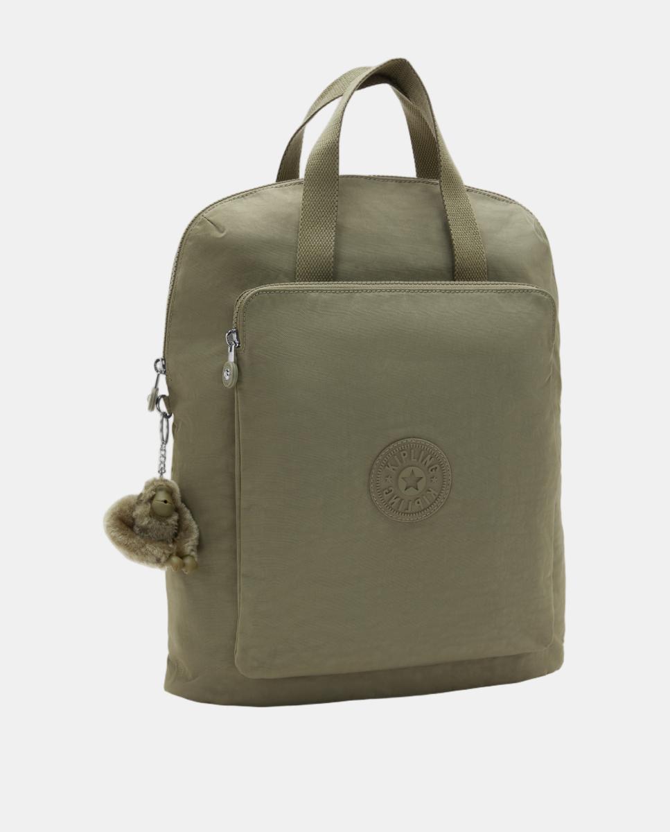 Mala de 2 em 1 - Mala de Ombro e Mochila Verde-escuro-4