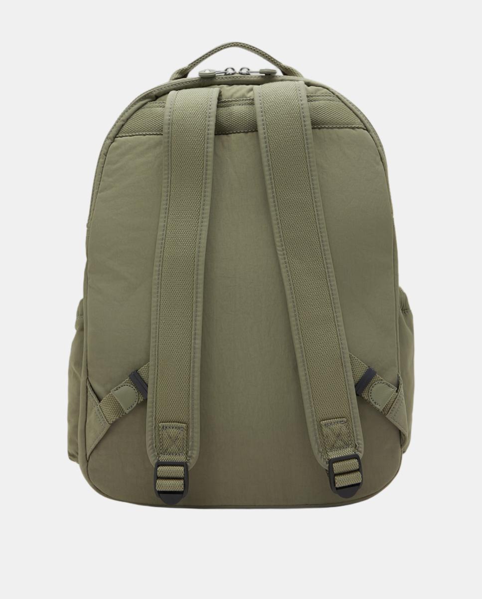 Mochila Grande com Compartimento Independente para Portátil Verde-escuro-2