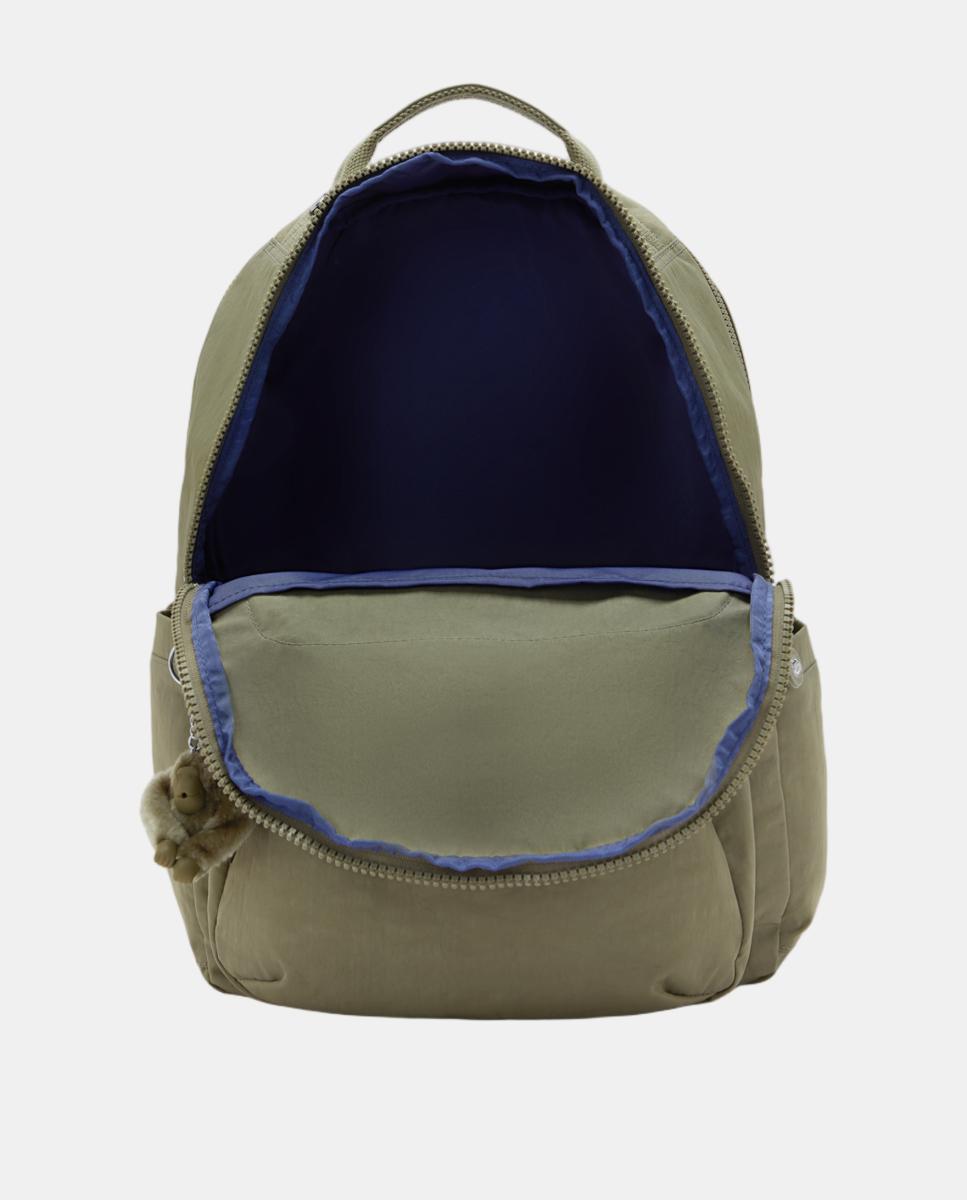 Mochila Grande com Compartimento Independente para Portátil Verde-escuro-3