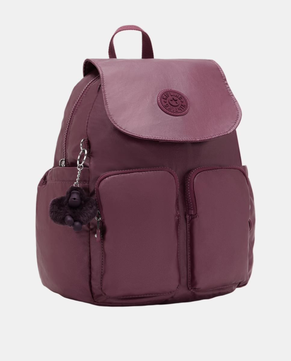 Mochila Pequena com Aba Protetora Roxo-4