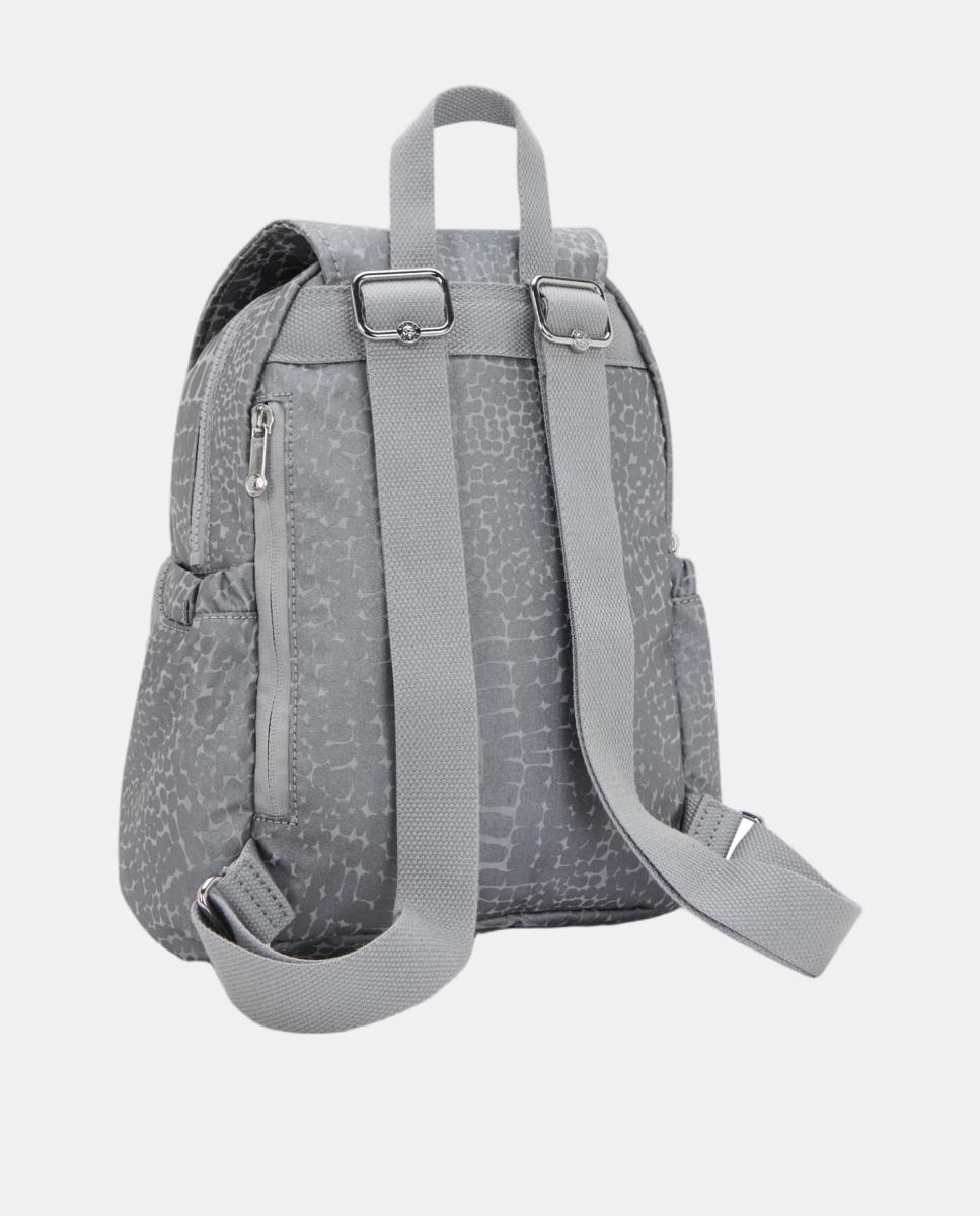 Mochila Pequena com Design Compacto Prata-2