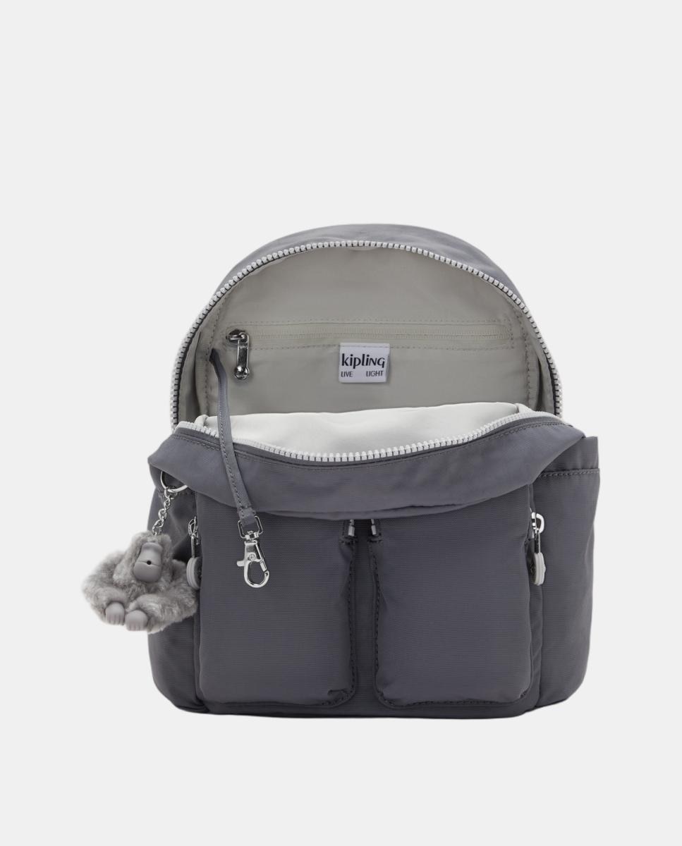Mochila Pequena com Design Compacto Cinzento-escuro-3