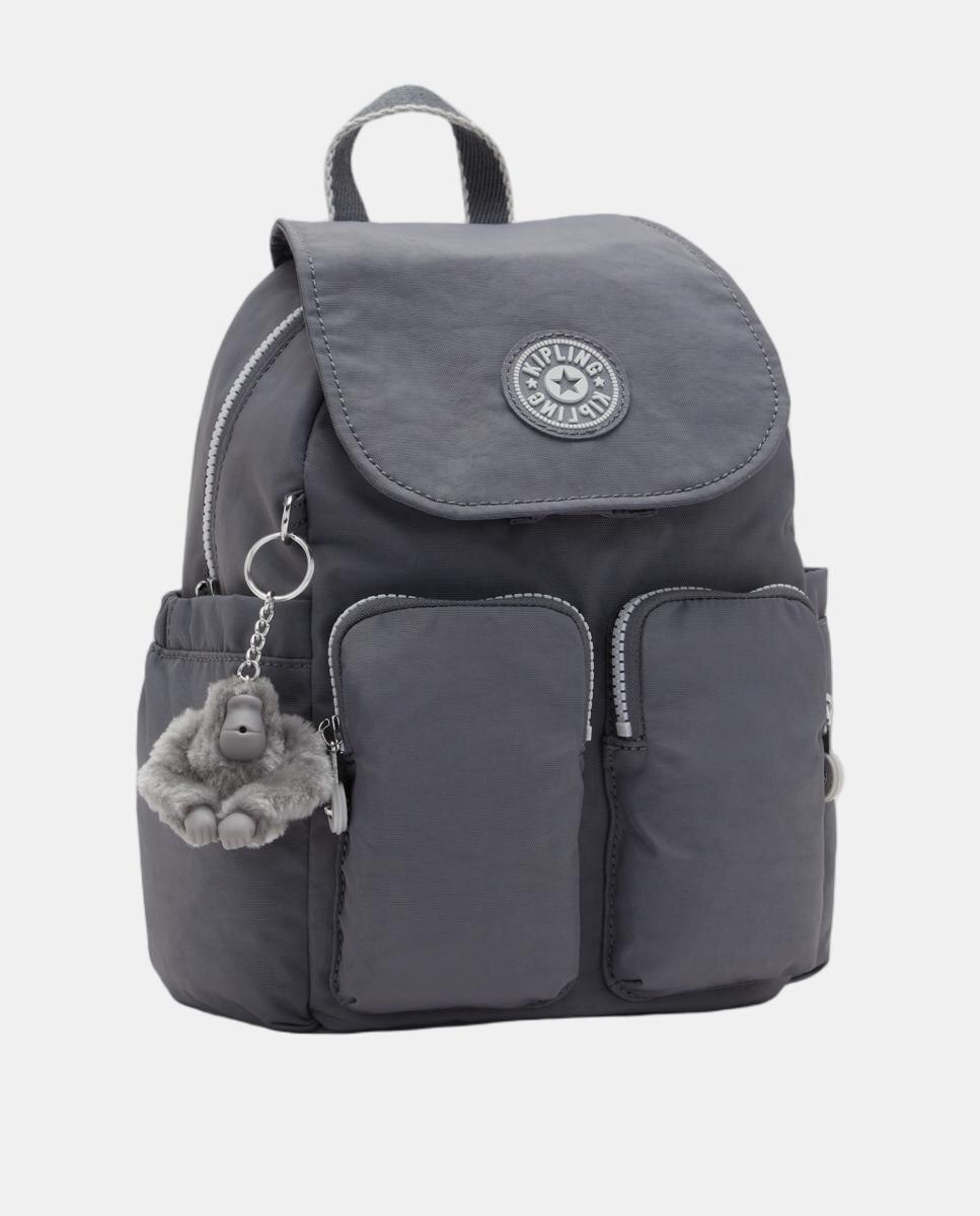 Mochila Pequena com Design Compacto Cinzento-escuro-4