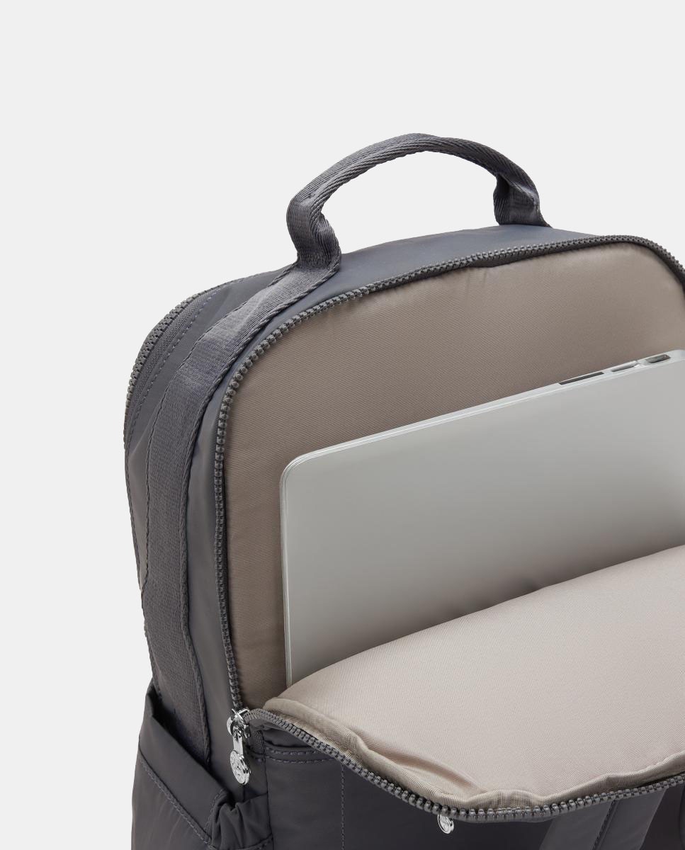 Mochila Grande com Compartimento para Portátil Cinzento-escuro-5