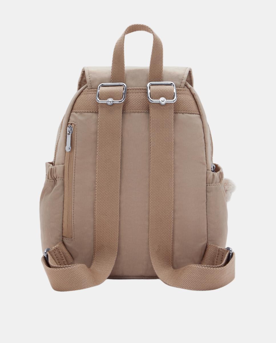 Mochila Pequena com Design Compacto Bege-2