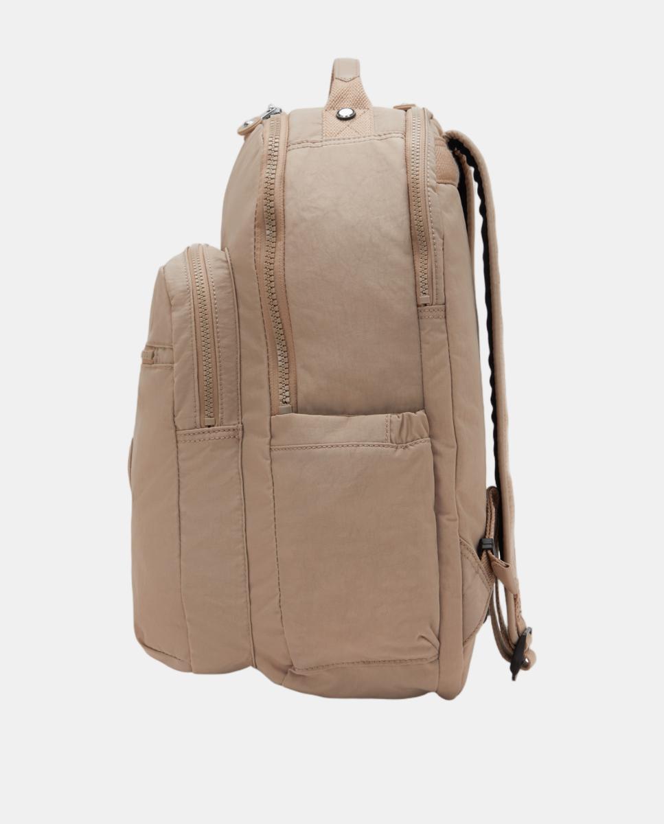 Mochila Grande com Compartimento Independente para Portátil Bege-7