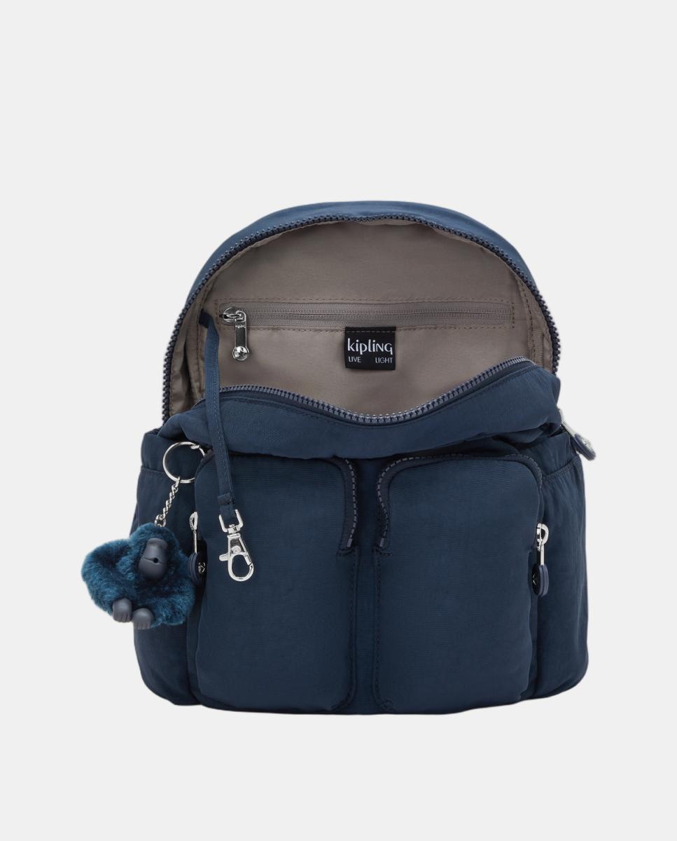 Mochila Pequena com Design Compacto Azul-marinho-3